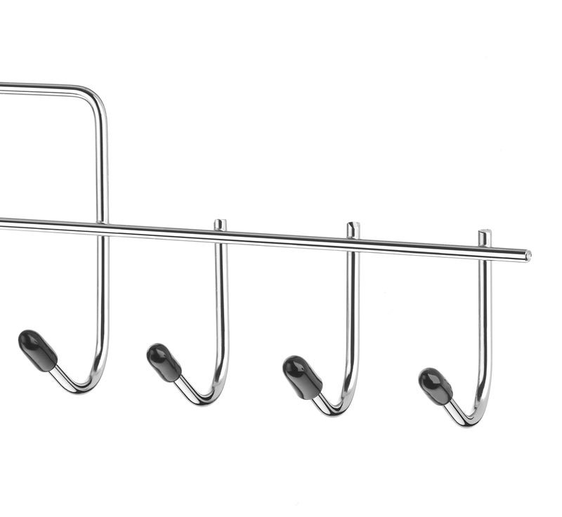 Whitmor 10 Hook Accessory Hanger, Chrome & Black - Image 4