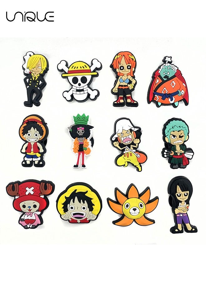 Unique 12Pcs - One Piece Series Shoe Buckle - Japanese Anime Series Shoe Buckle - For Hole Shoes, Sandals Decoration, Gifts for Children, Boys, Girls, Men and Women's Parties - Image 3