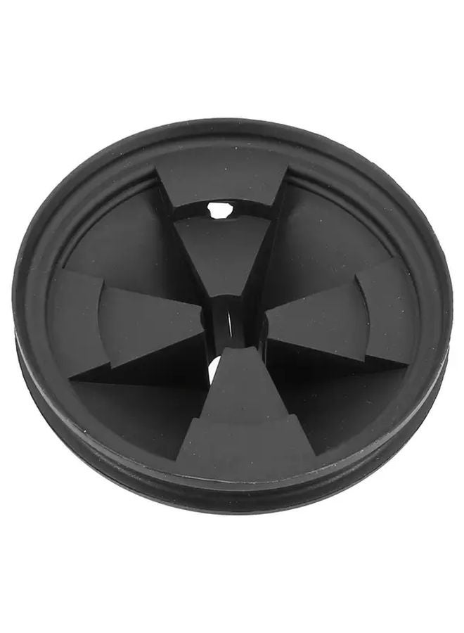 Easy Clean Removable Dishwasher Safe Black Rubber Sink Splash Guard 3.5 Inch Diameter - Image 1