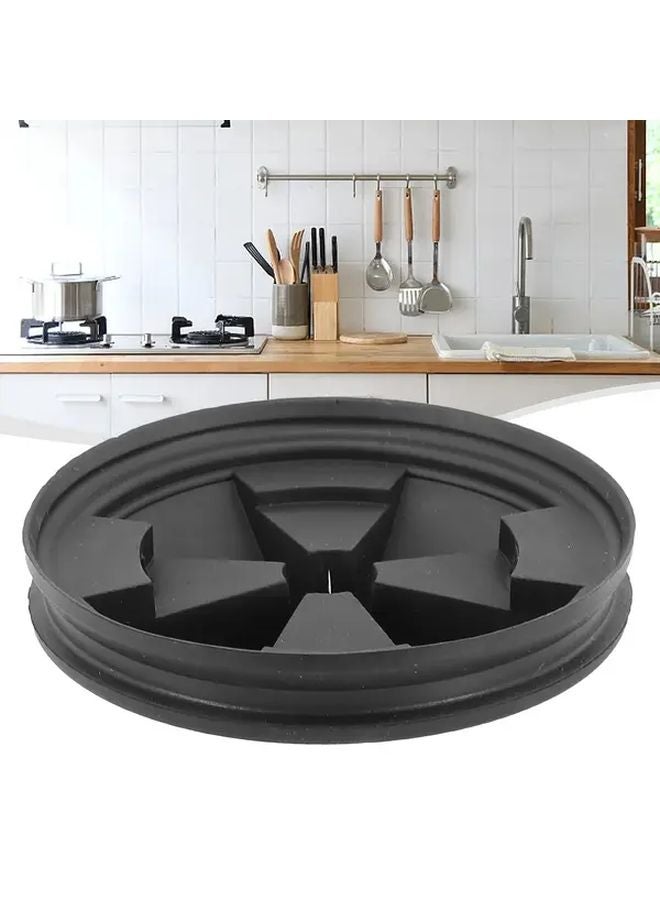 Easy Clean Removable Dishwasher Safe Black Rubber Sink Splash Guard 3.5 Inch Diameter - Image 3