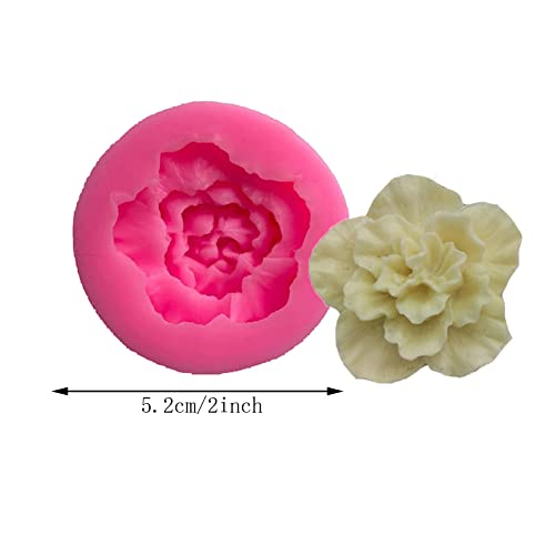 FOYARA 3 Pack Flower Fondant Molds Mini Daisy Rose and Peach Blossom Shape Silicone Mold for Cake Decoration, Polymer Clay, Chocolate, Soap Wax Making Crafting Projects - Image 5