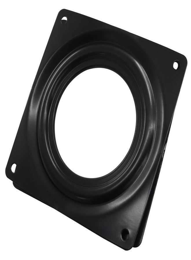 Murtenze 2 Pack 4 Inch Lazy Susan Turntable Bearing Lazy Susan Hardware with Steel Ball Bearing Rotating Tray, Square Swivel Plate for Dining Table, Cabinet(Black) - Image 2