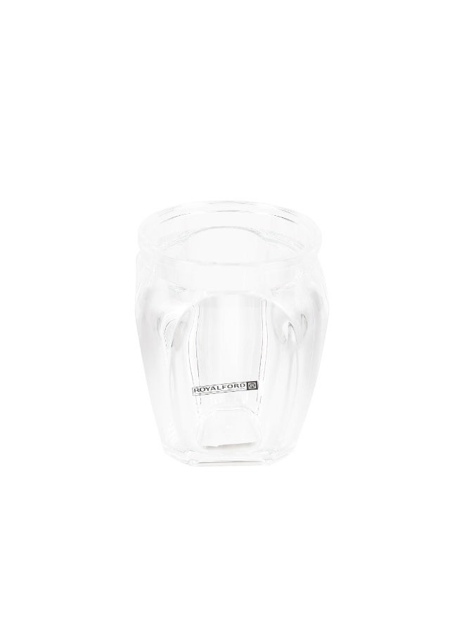 Royalford 350 ml Multipurpose Acrylic Jar RF12767 Elegant and Sleek, Durable and Long-Lasting Construction/ Storage Box with Clear Lid clear - Image 4