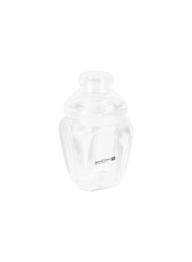 Royalford 350 ml Multipurpose Acrylic Jar RF12767 Elegant and Sleek, Durable and Long-Lasting Construction/ Storage Box with Clear Lid clear - Image 5