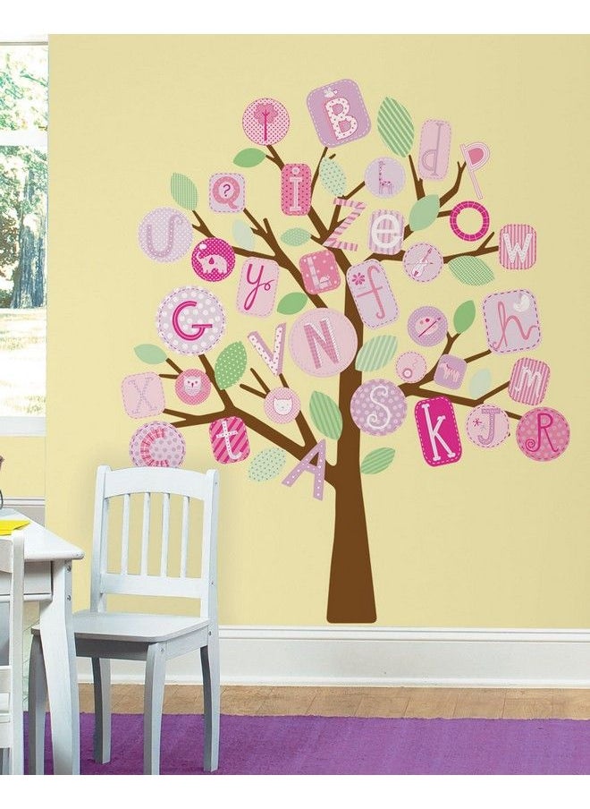 RoomMates Pink Abc Tree Giant Wall Decals Multi Color  - Image 3
