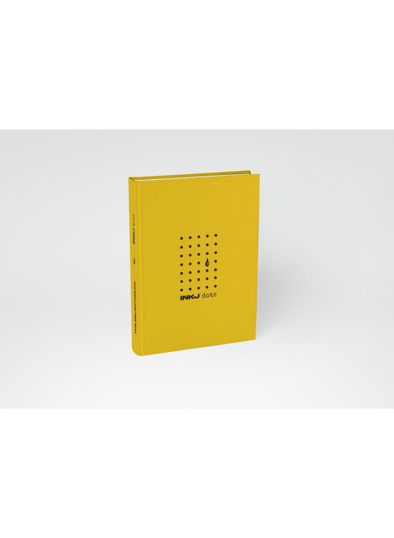 دفتر ملاحظات منقط بغلاف مقوى – مقاس A5 – لون أصفر