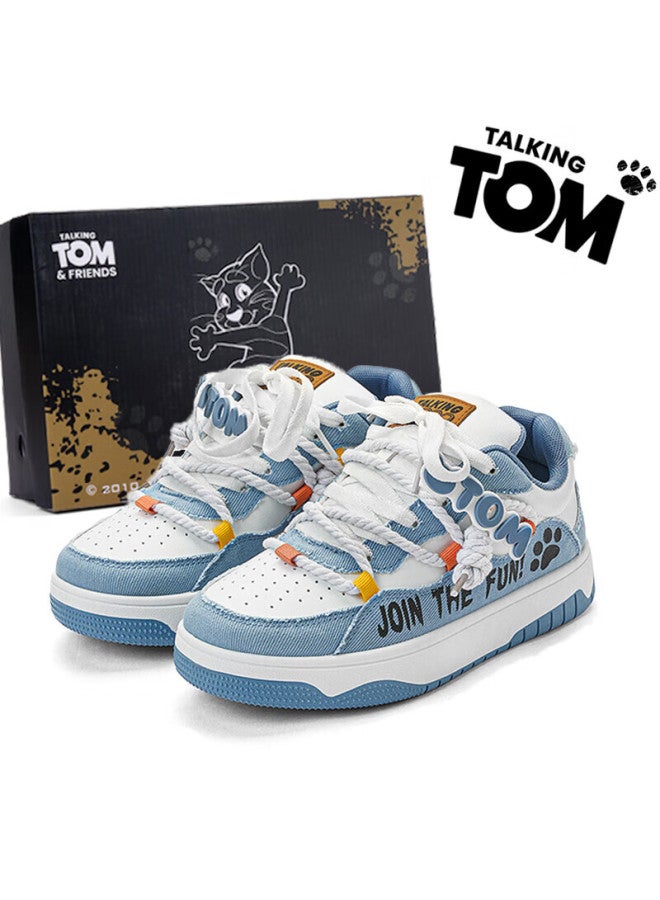 Talking Tom Uni High-value Daily All-match Loafers Thick-soled Commuting Casual Trendy Shoes Navy Blue Size 38 - Image 1