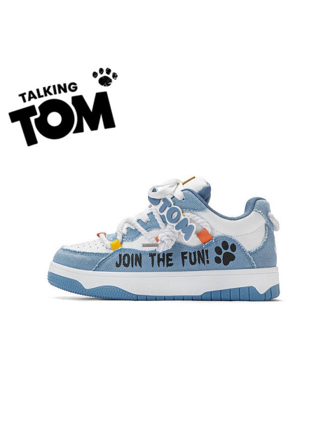 Talking Tom Uni High-value Daily All-match Loafers Thick-soled Commuting Casual Trendy Shoes Navy Blue Size 38 - Image 3