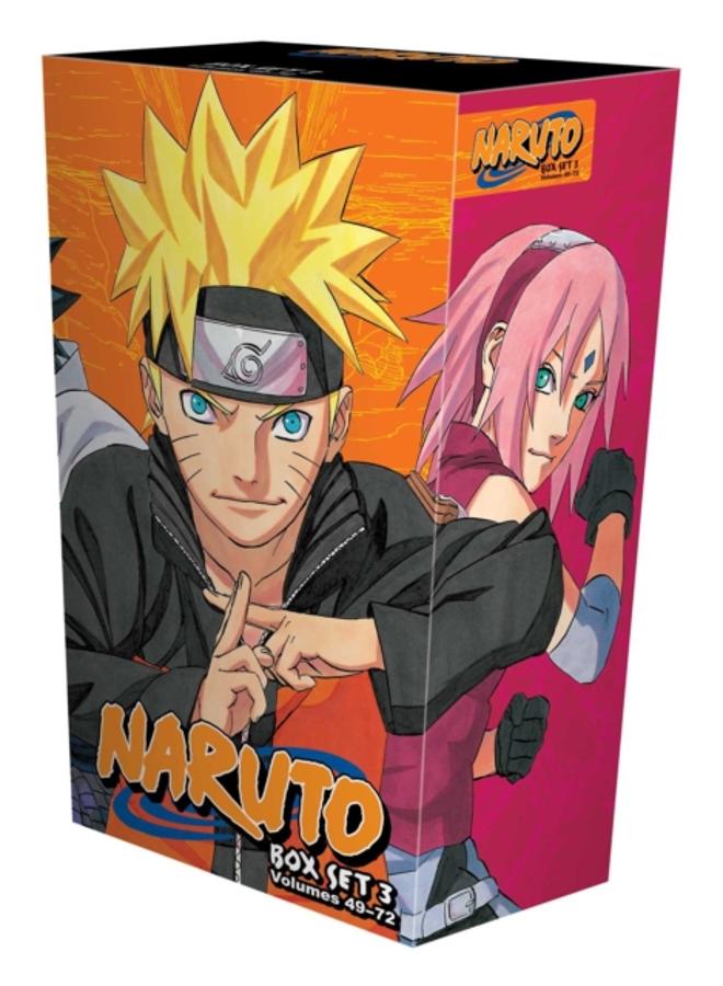 Naruto Box Set 3 : Volumes 49-72 with Premium 