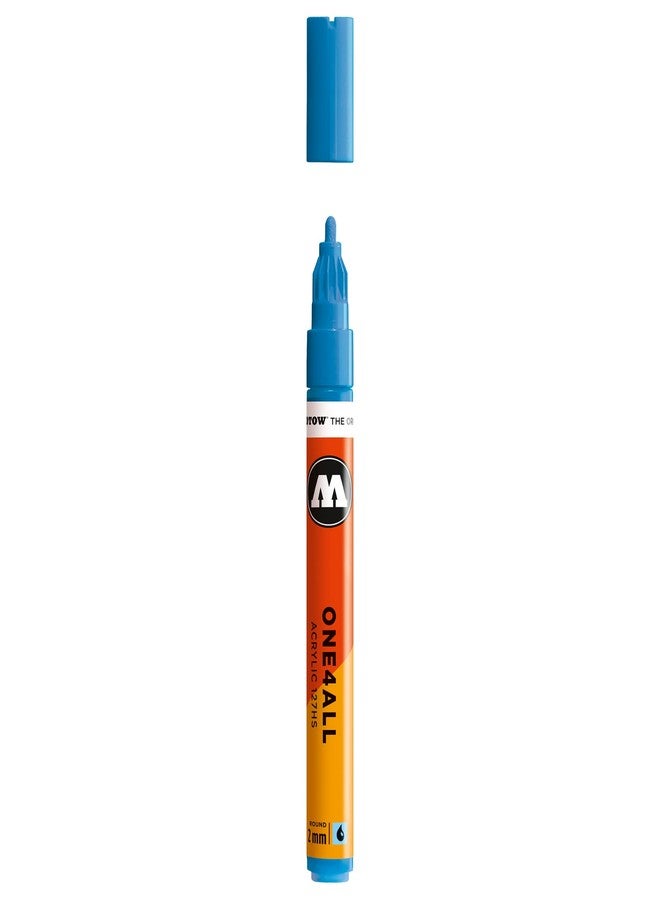 MOLOTOW ONE4ALL Acrylic Paint Marker, 2mm, Shock Blue Middle, 1 Each (127.205) - Image 1