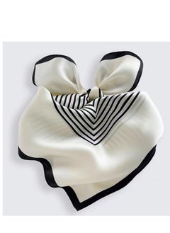 Generic Women's Mulberry Silk Striped Silk Scarf  - Image 4