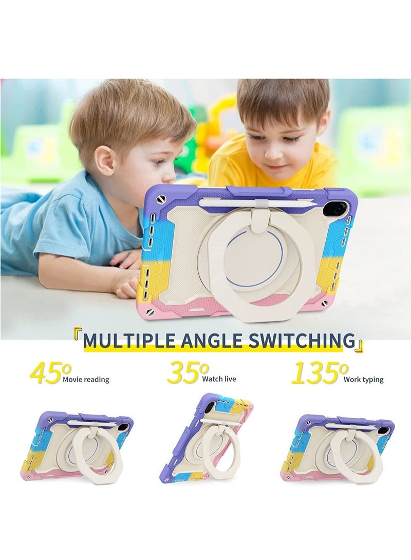 Tablet Bags Case Kids Case For Honor Tablet 8(12") 360° Rotatable Handle Stand Case Three in one Shatter Resistant Shell Drop-Proof Shoulder Strap Tablet PC Case Cover  - Image 2