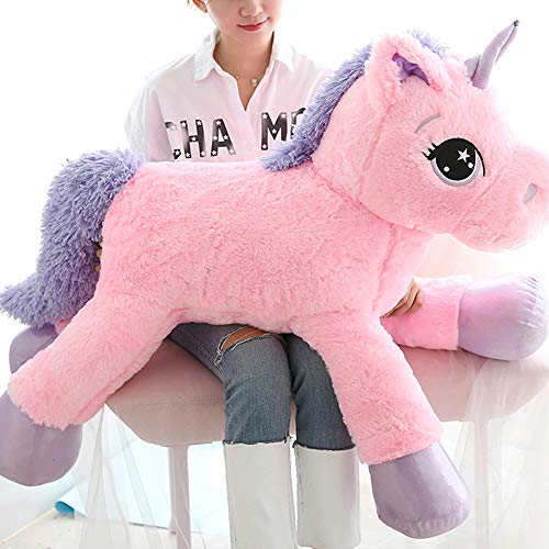 sofipal Giant Unicorn Stuffed Animal ToysLarge Pink Unicorns Plush Pillow Cushion for BirthdayValentinesBedroom 43 - Image 5