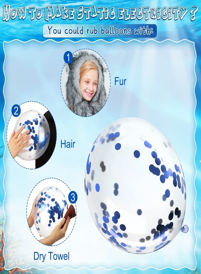 Aoriher 50 Pieces Sea Animals Balloons Party Decorations, Under the Sea Birthday Party Latex Balloons Ocean Theme for Boys Girls Marine Creatures Beach Party Favors Baby Shower Supplies - Image 3