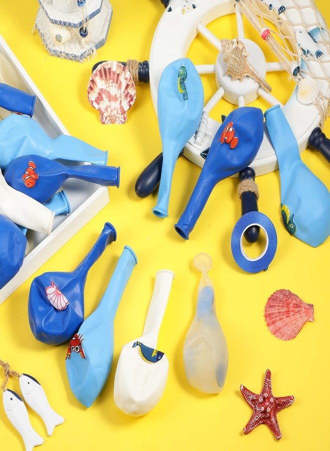 Aoriher 50 Pieces Sea Animals Balloons Party Decorations, Under the Sea Birthday Party Latex Balloons Ocean Theme for Boys Girls Marine Creatures Beach Party Favors Baby Shower Supplies - Image 4