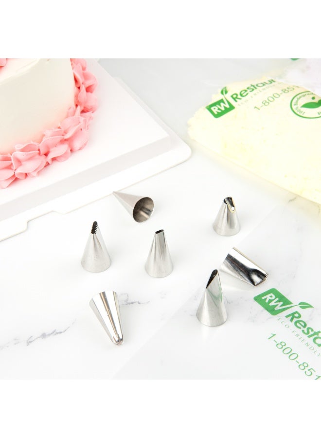 Restaurantware Pastry Tek Pastry Tip, 1 Reusable Basketweave Piping Tip - #44, Dent-Resistant, Stainless Steel Icing Tip, Dishwasher-Safe, Decorate Cupcakes, Cakes, or Cookies - Image 5
