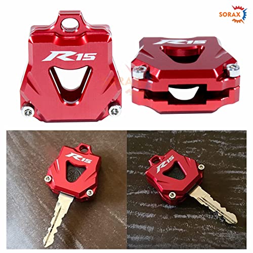 SORAX Yamaha R15 Key Ring Case Cover Suitable for V3 V2 V1 (Heavy Duty Latest CNC Aluminum Metal) (RED) - Image 4