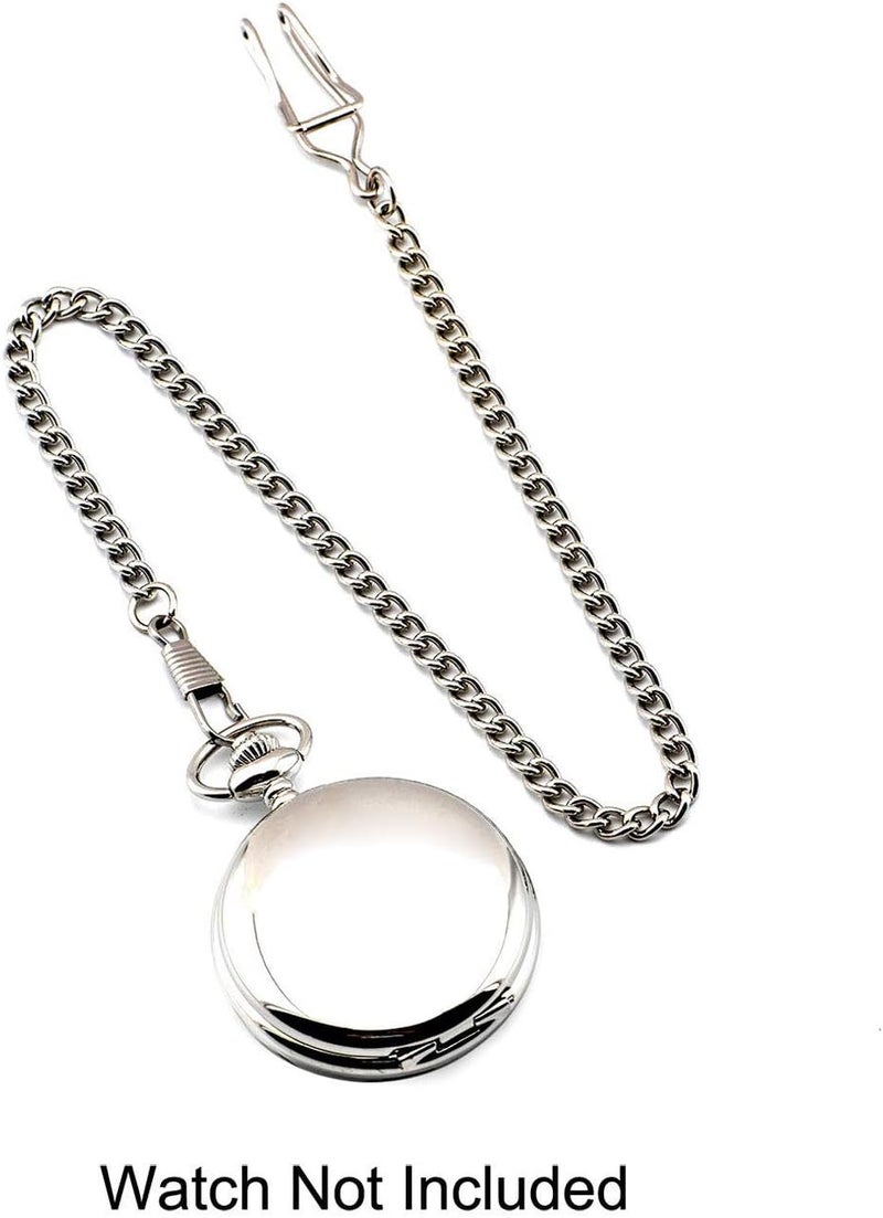 BoShiYa Clip Pocket Watch Chain for Men Vintage Metal Alloy Albert Vest Chain 14.9 Inch Pocket Watch Chains Link - Image 5