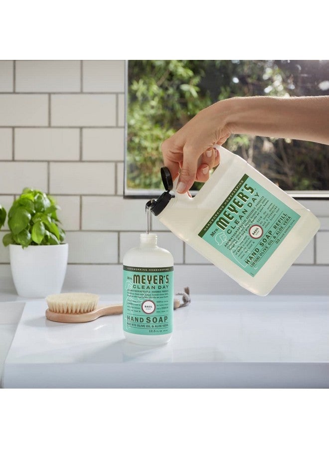 Mrs. Meyer's Clean Day سائل صابون يد ميسيس مايرز إعادة تعبئة سائل 33 أونصة برائحة الريحان - Image 5