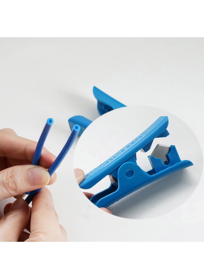 SOLARAE 3D Printer PTFE Tube Bowden Tubing 1.75mm Filament 1M with 2X PC4-M6 & PC4-M10 Pneumatic Fittings &Tube Cutter 3D Printer Parts use for Ender 3/Ender 3 Pro/Ender 3 V2/CR-10/CR10S Hotend - Image 3