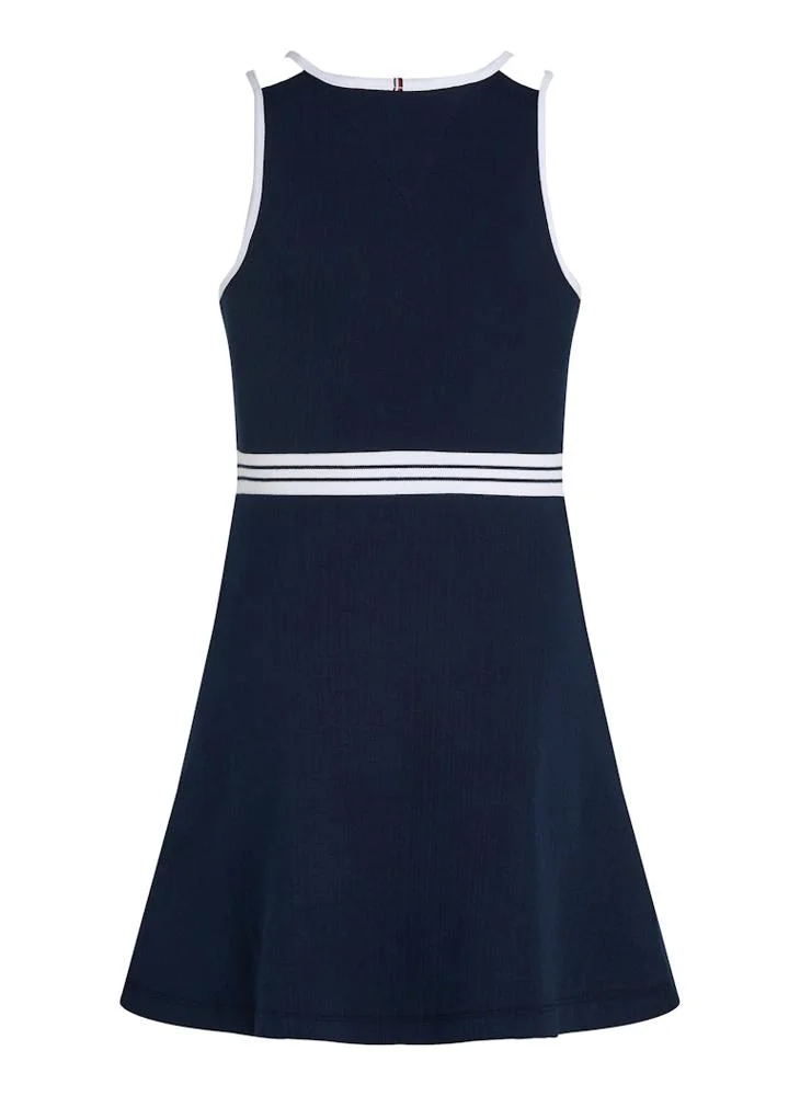 TOMMY HILFIGER Ribbed Trimmed Dress