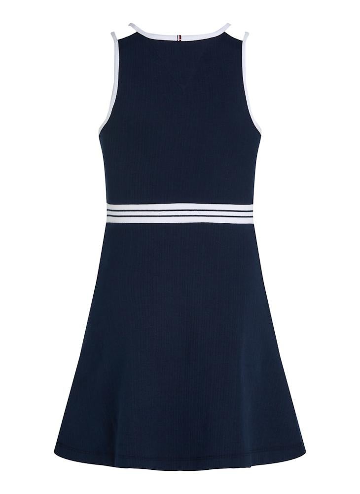 TOMMY HILFIGER Kids Contrast Binding Skater Dress  - Image 5