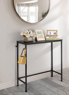 Sharpdo Console Table with Hooks, Living Side table, Entrance Furniture, Suitable for Living Room, Corridor, Foyer, Bedroom  - Image 1