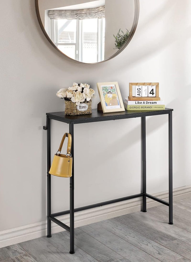 Sharpdo Console Table with Hooks, Living Side table, Entrance Furniture, Suitable for Living Room, Corridor, Foyer, Bedroom  - Image 1