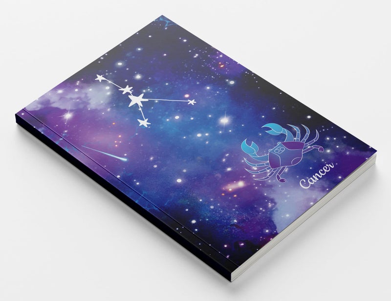 AccuPrints A5 Premium Soft Bound Notebook Size 5.8 * 8.25 inches Diary for Girls and Women (144 Ruled Pages with planner, 80 GSM) (Cancer zodiac signs) - Image 2