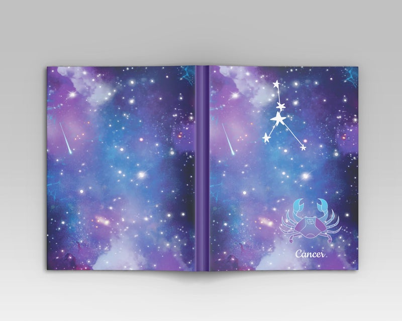 AccuPrints A5 Premium Soft Bound Notebook Size 5.8 * 8.25 inches Diary for Girls and Women (144 Ruled Pages with planner, 80 GSM) (Cancer zodiac signs) - Image 5
