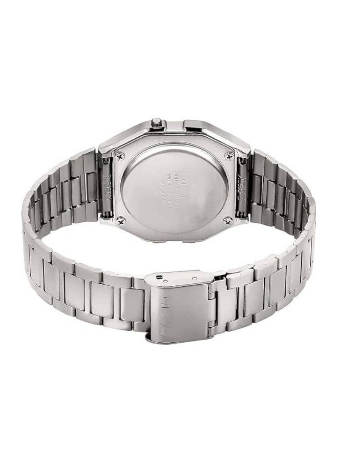 CASIO Vintage Unisex Silver Stainless Steel Digital Watch A158WA-1DF  - Image 4