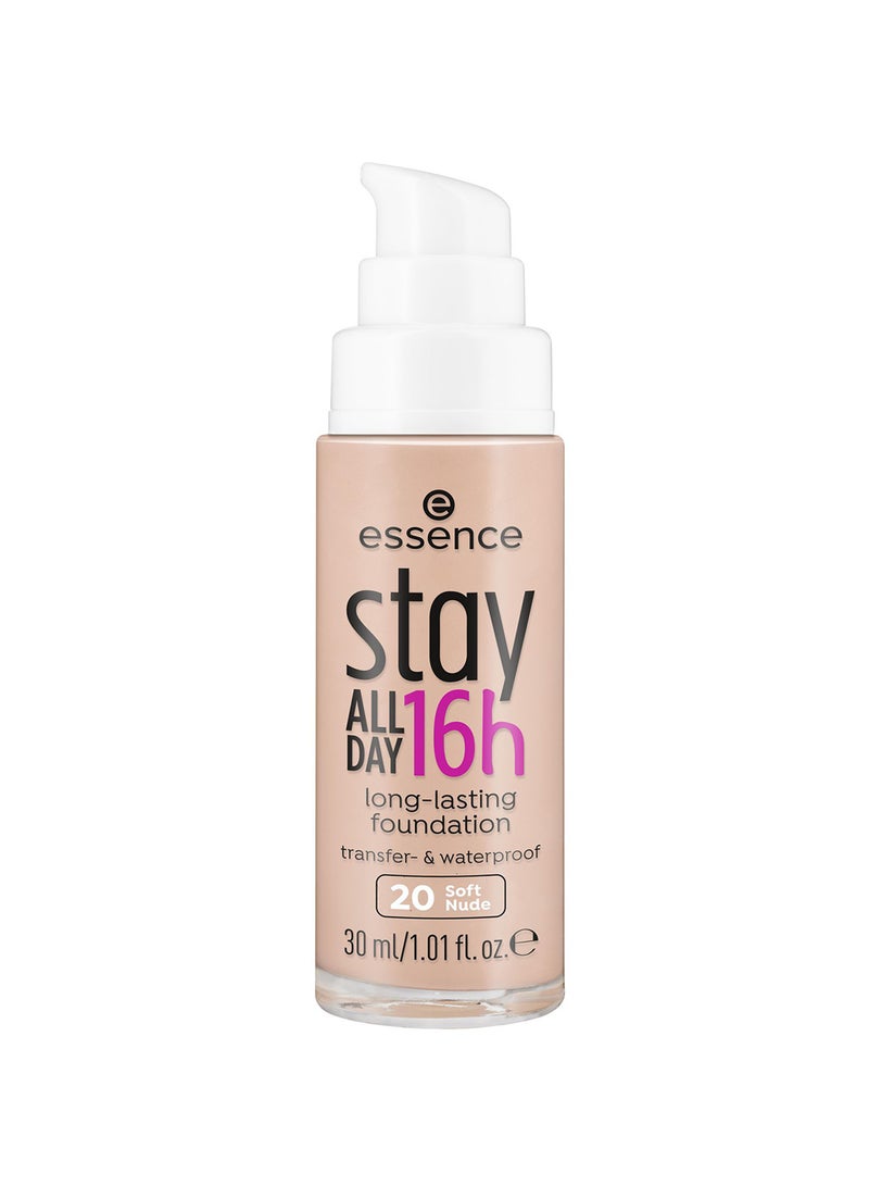 Essence Stay All Day Long-Lasting Foundation 20 Nude - Image 2
