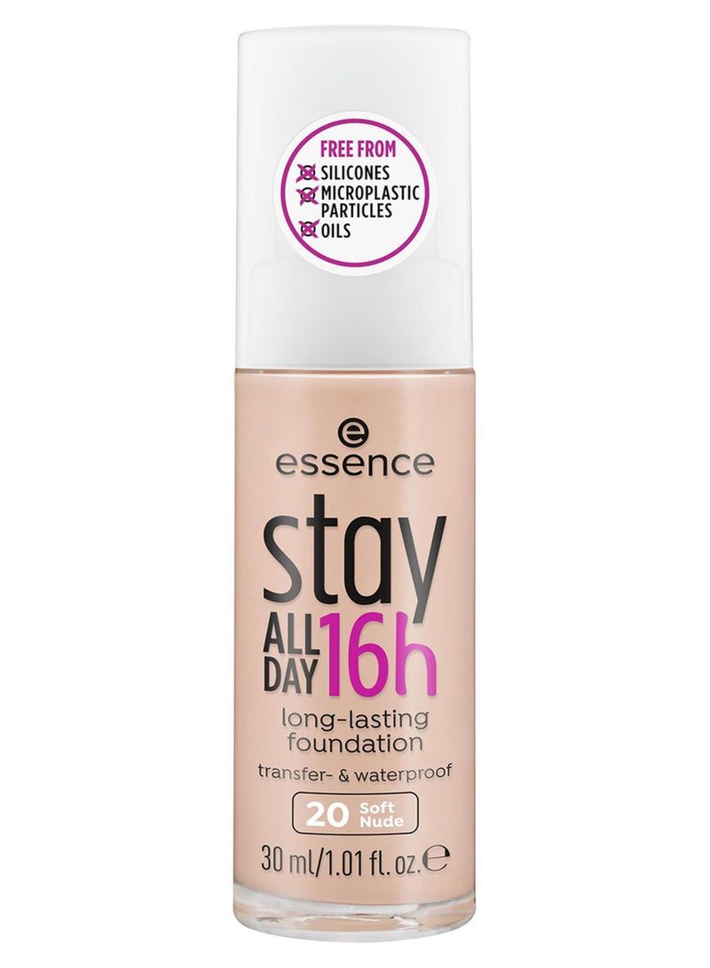 Essence Stay All Day Long-Lasting Foundation 20 Nude - Image 1