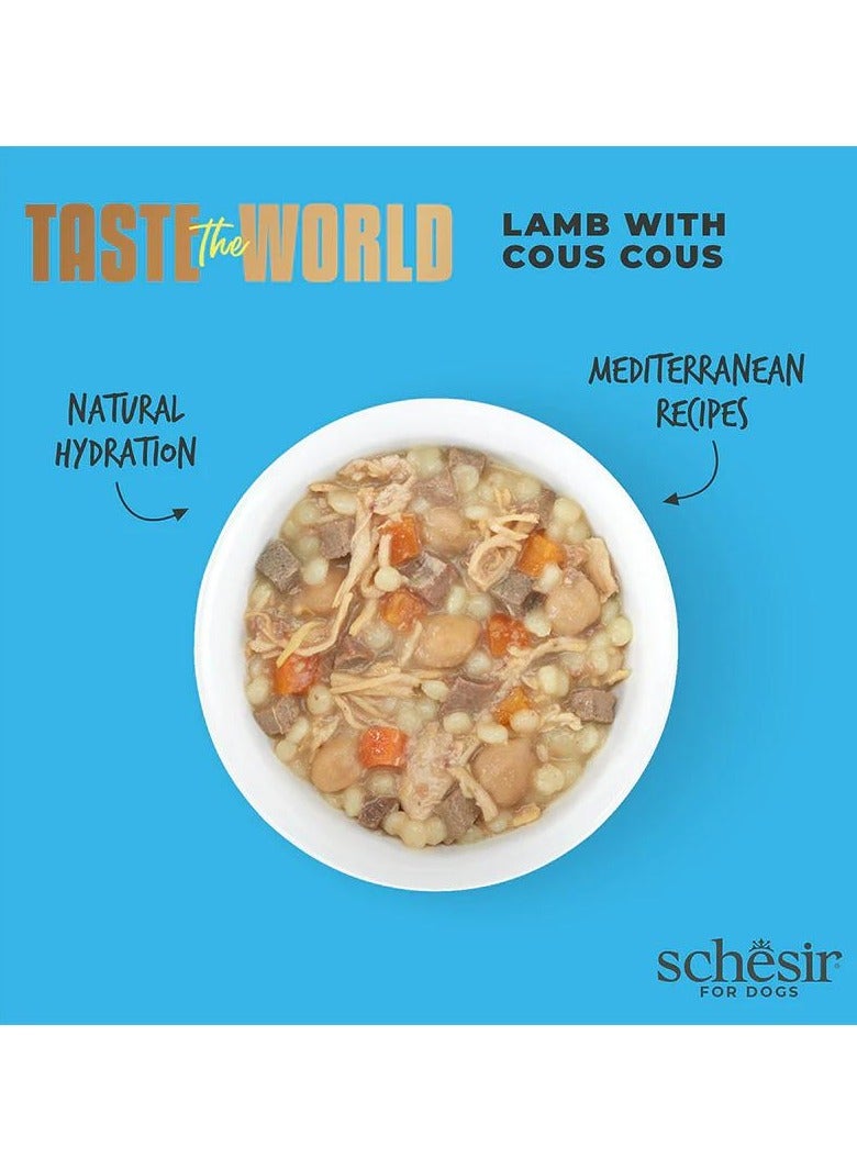 شيسر عبوة من 8 قطع من طعام الكلاب الكامل من Taste The World - لحم الضأن مع الكسكس 8x150 جرام - Image 4