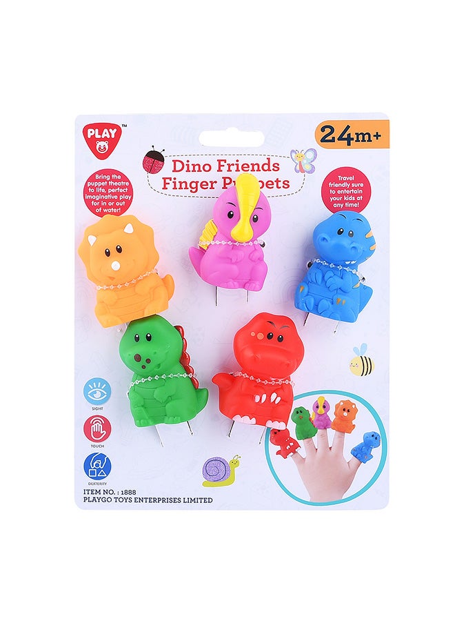 PLAYGO Dino Friends Finger Puppets - 5 Pcs 
