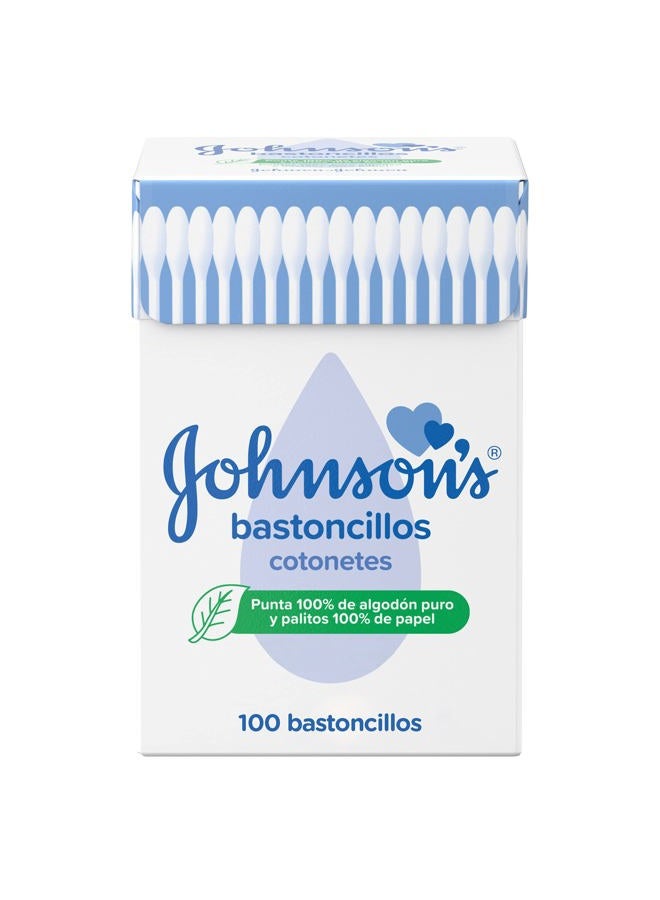 Johnson's Baby Johnsons and Johnsons Cotton Buds -Pack of 100 - Image 1