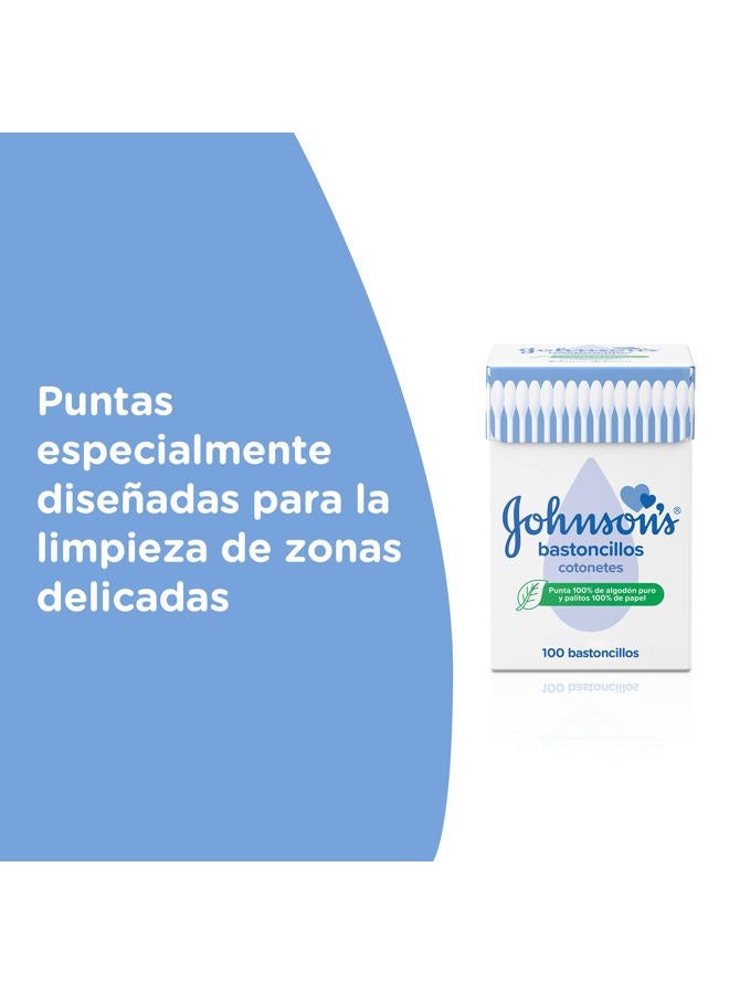 Johnson's Baby Johnsons and Johnsons Cotton Buds -Pack of 100 - Image 2