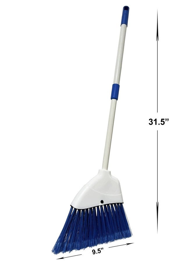 Xifando Kids Broom-Housekeeping Cleaning Tool for Kids Pretend Playing,Retractable Small Broom for Littler Helper(White+Blue) - Image 2