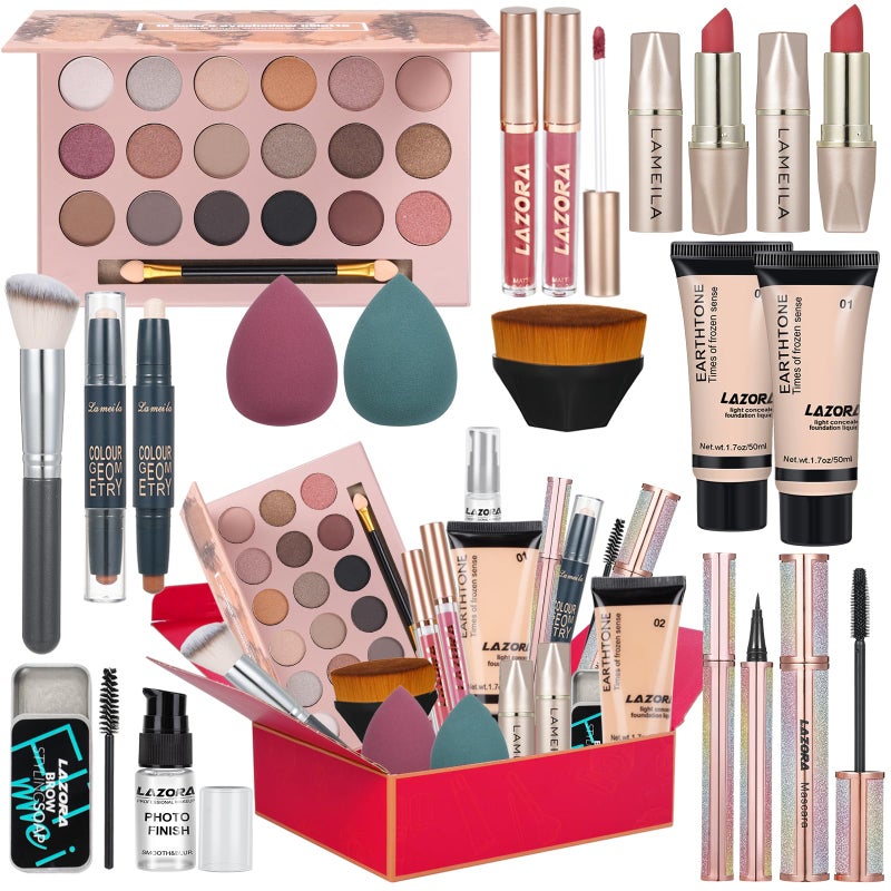 venshun Makeup Kit for Women Full Kit Makeup Sets for Teenagers Makeup Gift Set for Women Teen Girls Includes 18 Colors Eyeshadow Palette Foundation Make Up Sets for Beginners - Image 1