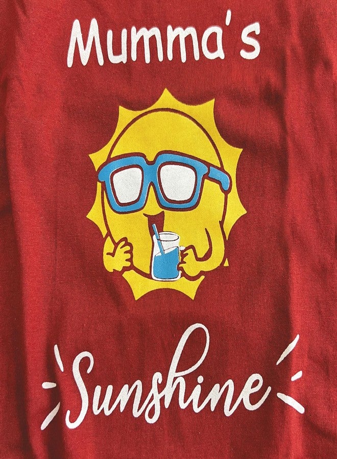 WAGZY Red Mumma's Sunshine Printed Stretchable T-Shirts For Puppies, Kitten, Dogs And Cats (24" 3Xl) - 1 Count - Image 2