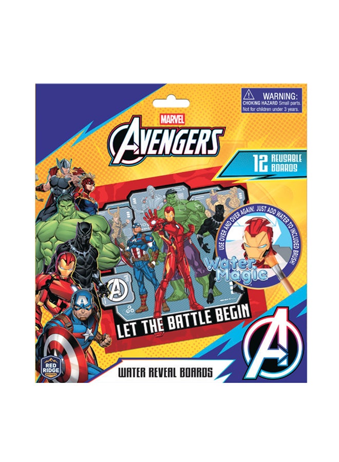 Marvel Avengers Water Amazing | 12 Reusable Boards | Magic Reveal Boards | Age 3+ Years - Image 1