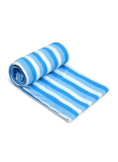 Status Contract All Season Multipurpose Polar Fleece/Summer AC Blanket/Single Bed Blanket/Light Weight Blanket, Blue, 130 X 215 Cm  - Image 3