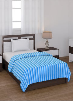 Status Contract All Season Multipurpose Polar Fleece/Summer AC Blanket/Single Bed Blanket/Light Weight Blanket, Blue, 130 X 215 Cm  - Image 2