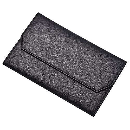erofa 12 Black Fountain Pen Case PU Leather Organizer Bag Portfolio, Waterproof Canvas Pen Display Holder with Divider Slot - Image 2