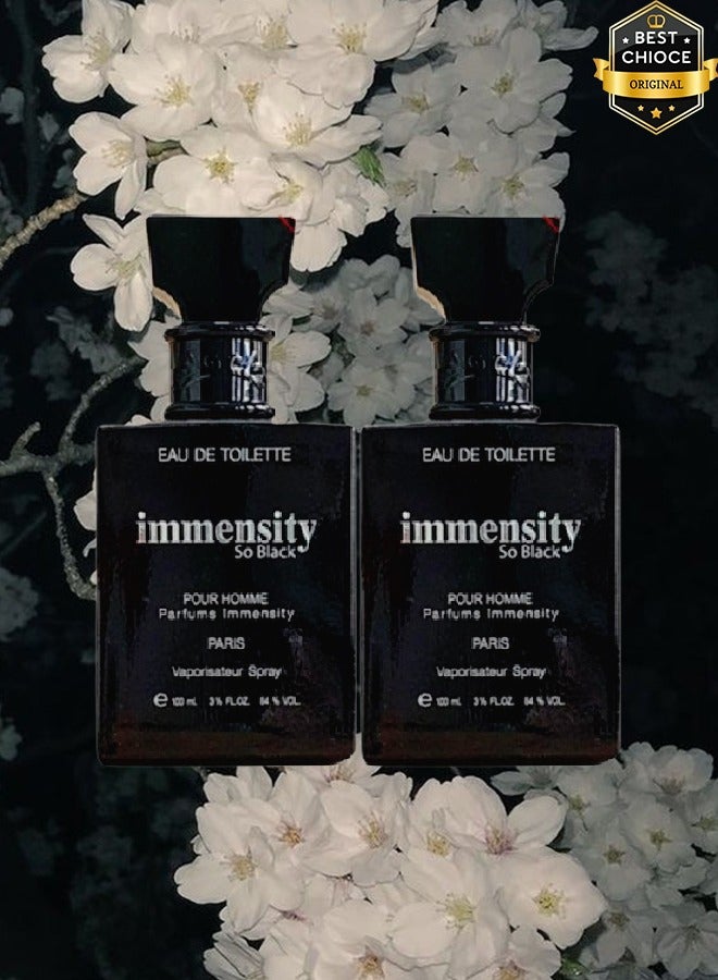 إمنسيتي 2 قطع عطر سو بلاك باريس للرجال 100 مل - Image 1