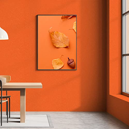 Abyssaly Self Adhesive Wallpaper Orange Sticky Back Plastic Roll Removable Contact Paper Peel and Stick Vinyl Paper 15.7in X 118in for Decoration Kitchen Worktop Covering Furniture Stickers - Image 2