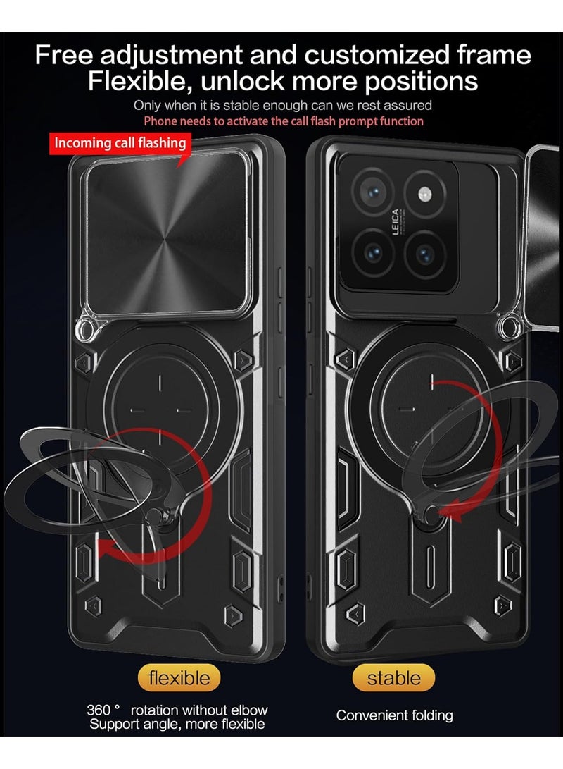 Compatible with Xiaomi 14T Pro Case.with Slide Camera Lens Cover Compatible with Xiaomi 14T Pro Case - Image 4