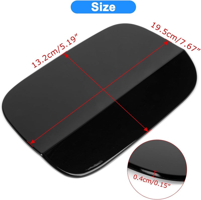 psler غطاء باب خزان الوقود psler لسيارات VW Passat 2012-2018 - أسود - Image 4