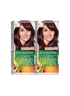 Garnier Color Naturals 4.6 Burgundy Haircolor Pack of 2 