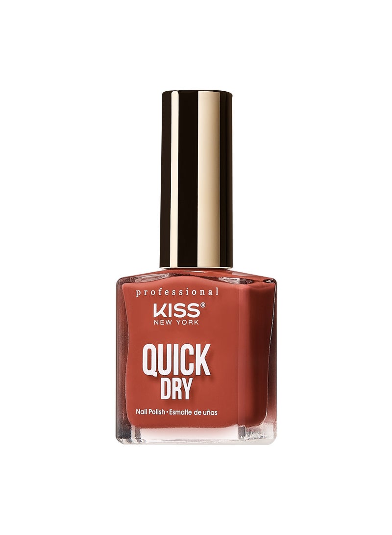 Kiss Quick Dry Nail Polish I Like to Mauve It QP06 - Image 2